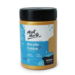 Mont Marte 300ml Studio Acrylic Gold